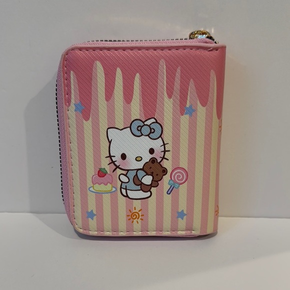 Hello Kitty Pink Zipper Coin Purse Wallet NWT - Picture 2 of 6